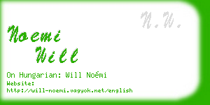 noemi will business card